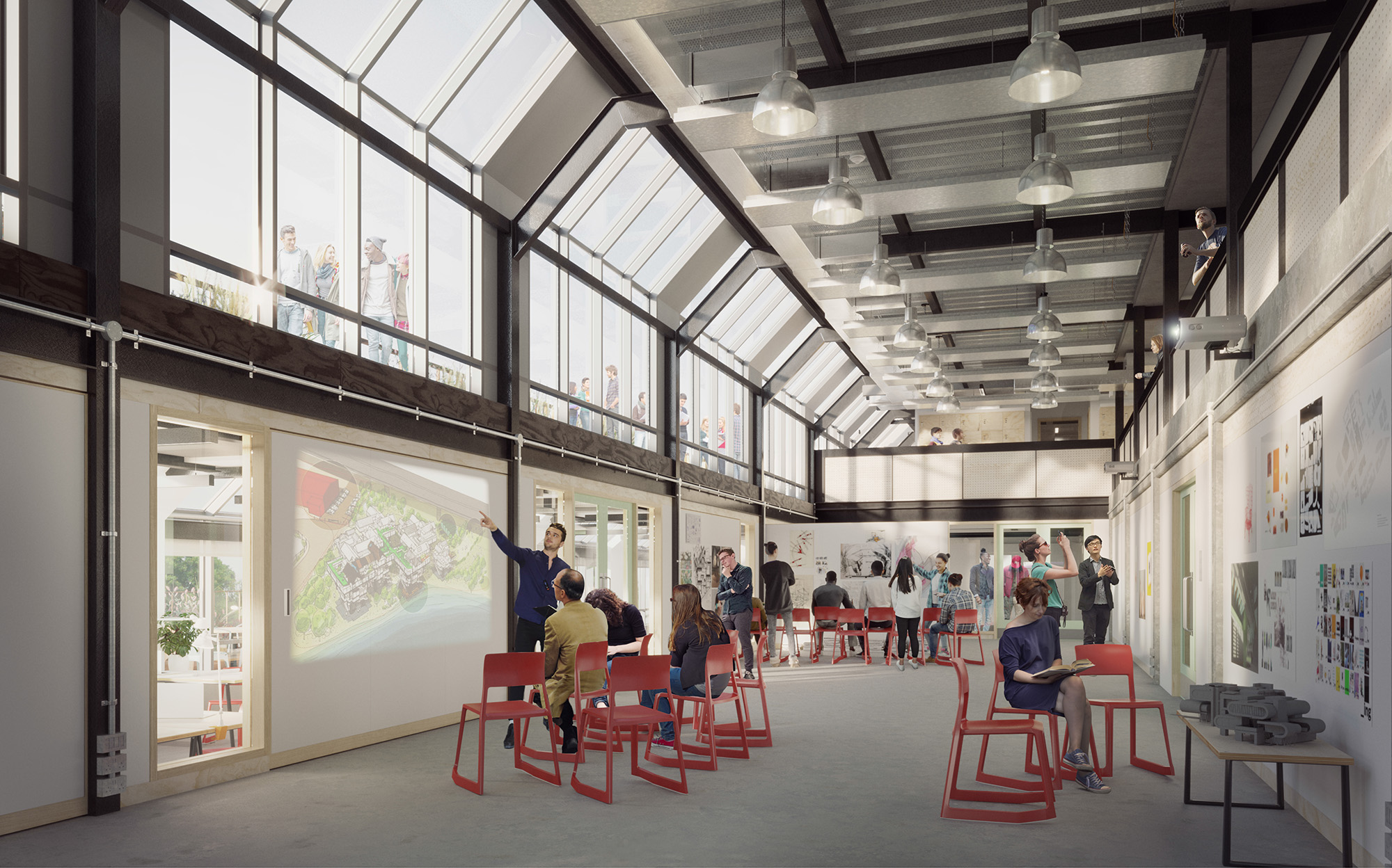 Kingston School of Art architecture crit space artist’s impression of