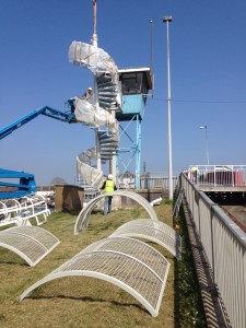 Staircase for lookout-tower